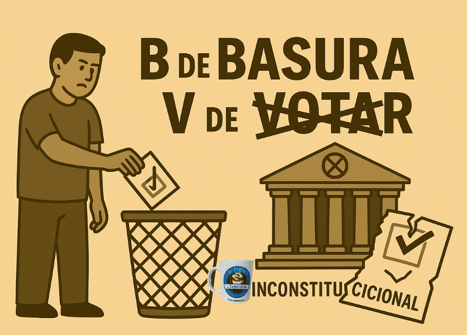 No lo marque. No lo deposite. No lo legitime.