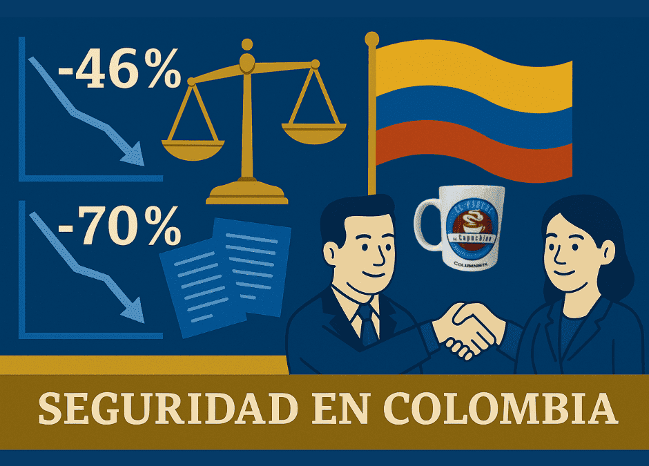 Junto al presidente Uribe