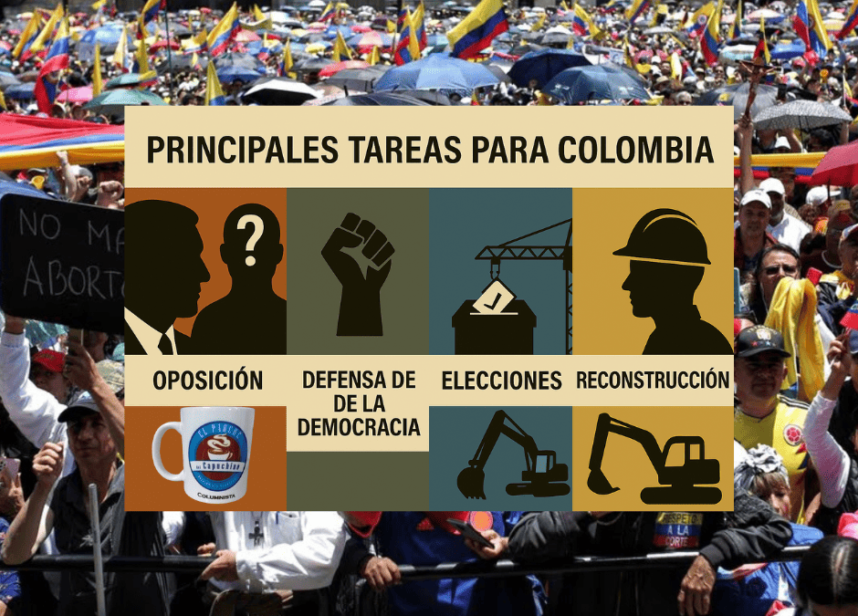 CUATRO GRANDES TAREAS PARA COLOMBIA