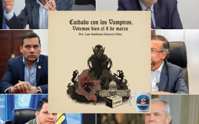 Cuidado con los Vampiros. Votemos bien el 8 de marzo